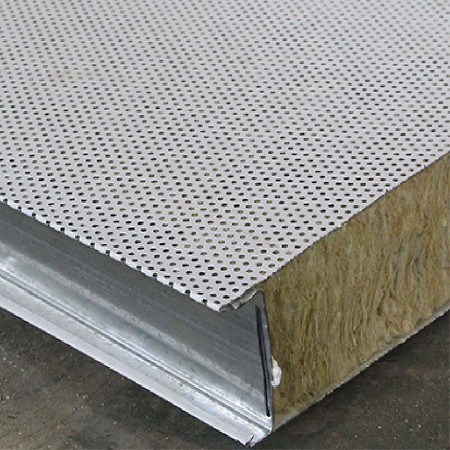 Machine made rock wool sound-absorbing board